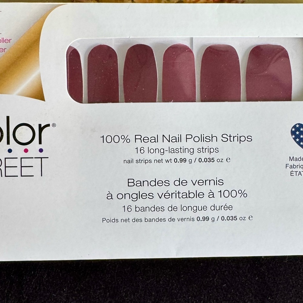 NIB Color street 100% real nail polish strips Venetian velvet - Picture 3 of 4